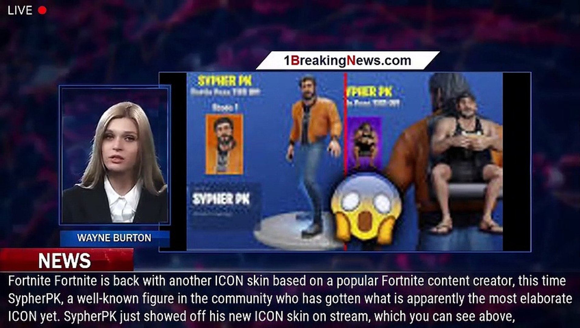SypherPK Reveals 'Fortnite' ICON Skin Ahead Of Season 4 Launch -  1BREAKINGNEWS.COM - video Dailymotion