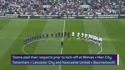 Premier League continue tributes to Queen Elizabeth II at Saturday games