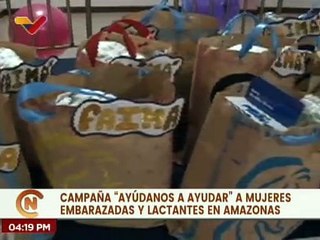 Campaña "Ayúdanos a Ayudar" beneficia a mujeres embarazadas y lactantes del estado Amazonas