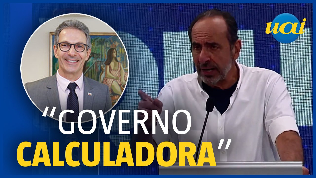 Kalil sobre Zema no debate: 'governo calculadora'