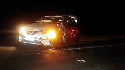 Veículo acessa o Contorno Oeste na contramão e provoca grande colisão em Cascavel