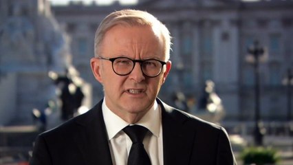 Anthony Albanese gives condolences to the King