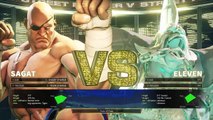 Sagat vs Eleven (Hardest AI) - Street Fighter V