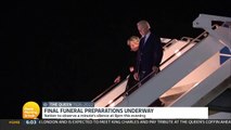 Obsèques de la Reine : Regardez les images de l'arrivée cette nuit à Londres du Président Joe Biden et de sa femme