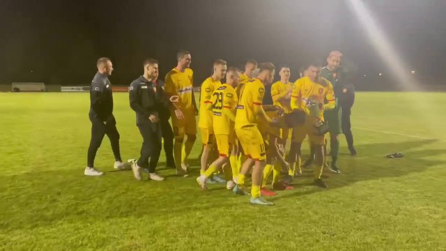 Wollongong United claim the 2022 Illawarra Premier League title on Friday night. Wollongong United players celebrate after being presented claim the 2022 Illawarra Premier League title