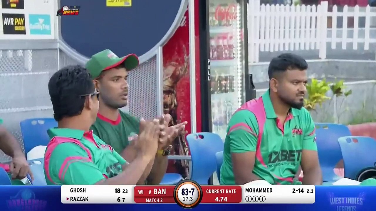 Bangladesh Legends vs West Indies Legends - Match Highlights