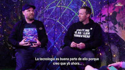 Bruno pudo hablar con su vocalista de coldplay .