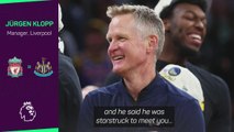 'I wish the boys were as concentrated when I talk' - Klopp on meeting NBA legend Steve Kerr