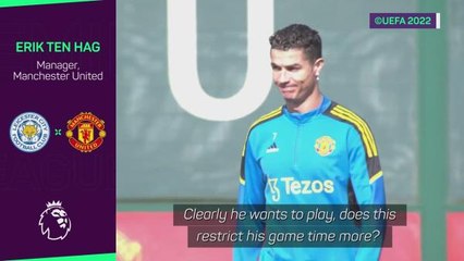 Ten Hag insists Ronaldo still a 'part' of United's plans