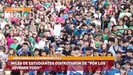 Miles de estudiantes disfrutaron de “Por los jóvenes todo”