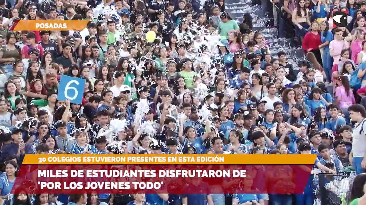 Miles de estudiantes disfrutaron de por los jovenes todo