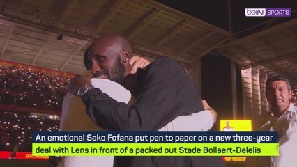 Emotional scenes as Seko Fofana signs new Lens deal