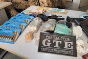 Seis pessoas são presas, drogas e armas apreendidas durante operação da Polícia Civil em Uiraúna