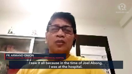'Joel Abong died in my arms' - priest