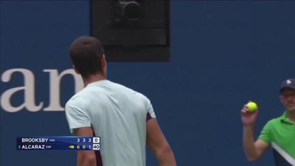 Alcaraz sets up US Open clash with former champ Cilic by beating Brooksby
