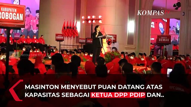 Ganjar Tak Diundang Acara PDIP Jateng yang Dihadiri Puan, Masinton: Mungkin Acara Internal