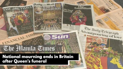 National mourning ends in Britain after Queen's funeral