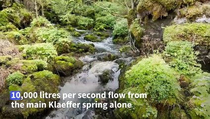 Alpine spring water at the source of Vienna's climate security