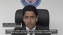 PSG president hits out at rival European clubs for 'disaster debt'