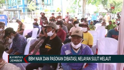Terdampak Kenaikan BBM, Nelayan Di Puger Jember Dapat Bantuan Sosial