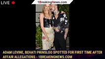 Adam Levine, Behati Prinsloo spotted for first time after affair allegations - 1breakingnews.com