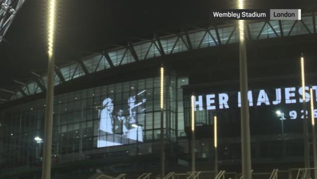 Iconic sporting venues pay respects to Queen Elizabeth II