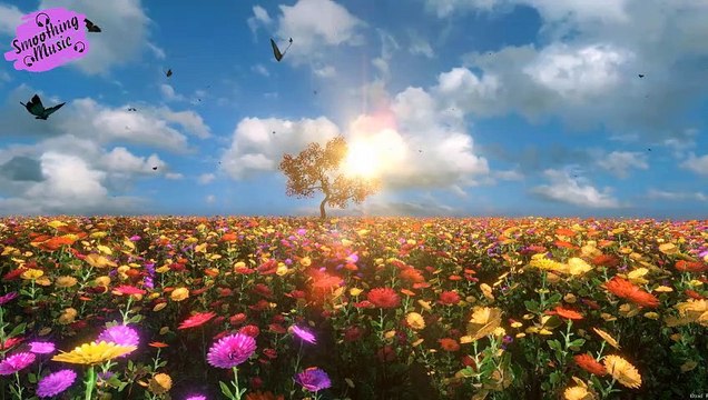 Peaceful music with nature sounds of rose and rain for relaxation and sleep, meditation and yoga music.