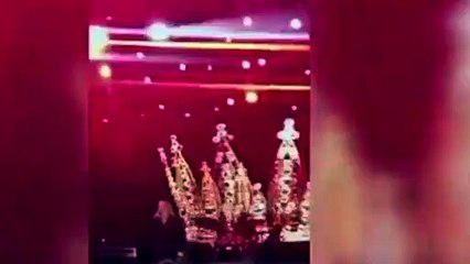 Hadise sahnede yüzüğünü fırlattı