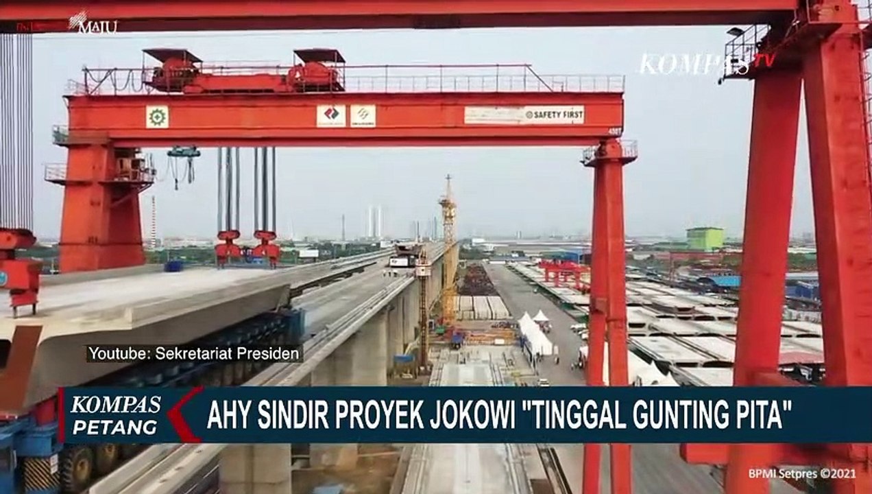 AHY Sindir Proyek Jokowi Tinggal Gunting Pita, PDIP: Sampaikan Bukti Datanya!