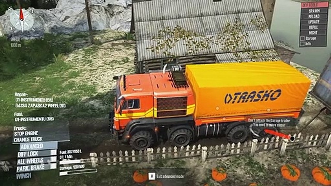 Spintires mudrunner , passing the map jungle #1