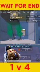 1v4 M416 vs AKM pubg mobile