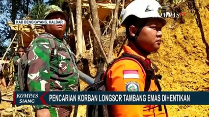 Tambang Emas Tanpa Izin Longsor, 5 Koban Tidak Dapat Ditemukan hingga Tim SAR Hentikan Pencarian