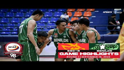 NCAA Season 98 | Game Highlights: Benilde vs SSC-R | Men's Basketball Round 1