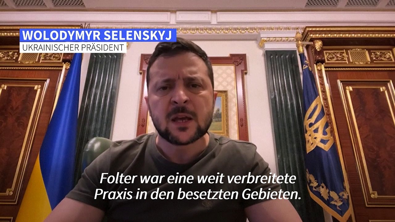 Selenskyj vergleicht russische Gäueltaten in Isjum mit Nazi-Verbrechen