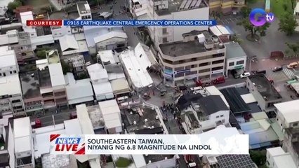 Southeastern Taiwan, niyanig ng 6.8 magnitude na lindol | News Live