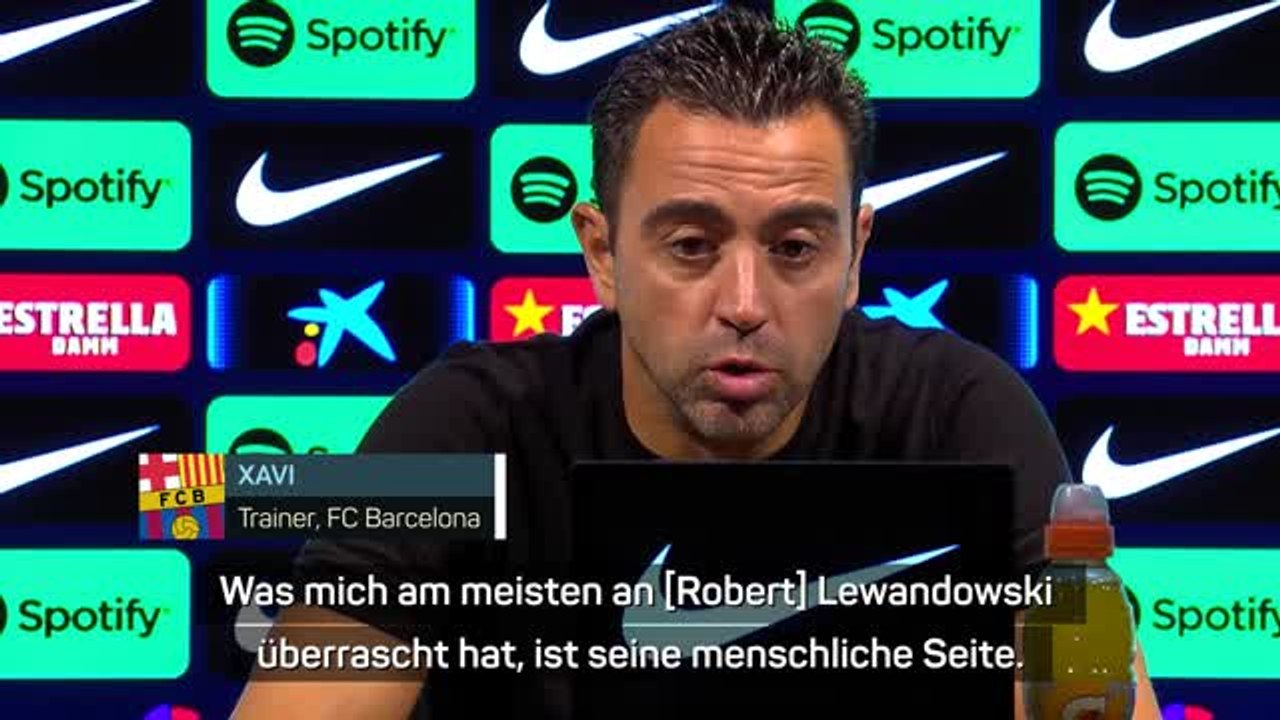 Xavi: "lewandowski hat mich überrascht"