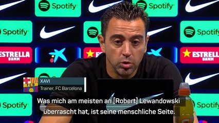 Xavi: "Lewandowski hat mich überrascht"