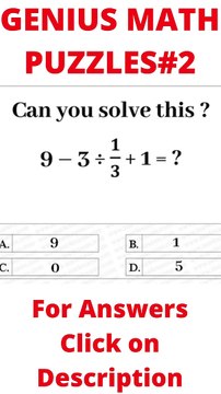 GENIUS MATH PUZZLE#4! Math Puzzles For Kids! Logical Math Riddle! Mathematical Game! #shorts,#video