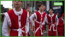 Namur: joute des écoliers pour les fêtes de Wallonie