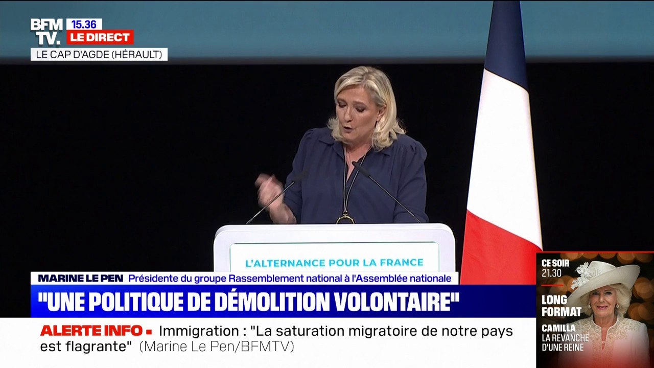 Marine Le Pen: "Si je quitte la présidence du RN, je ne renonce pas au  combat politique" - Vidéo Dailymotion