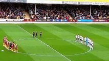 Motherwell v Hearts minute’s applause