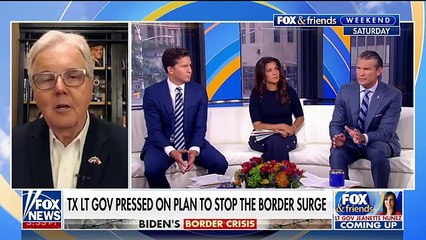 Texas lieutenant governor pressed on plan to mitigate migrant surge(360P)