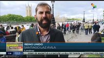 Largas filas de personas esperan para despedir a la Reina Isabel II