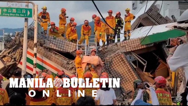 Taiwan earthquake: little girl and her mother rescued from collapsed building