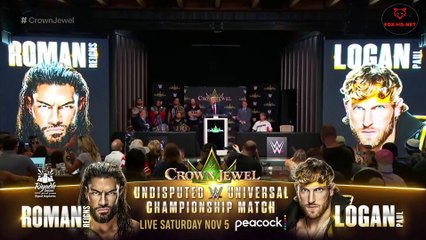 WWE Press Conference with Roman Reigns and Logan Paul For Crown Jewel