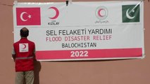 Son dakika haberleri | İSLAMABAD - Türk Kızılay, Pakistan'daki selzedelere 150 gıda kolisi dağıttı