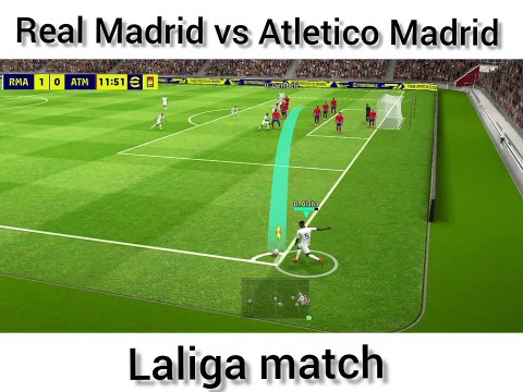 Real Madrid vs Atletico Madrid Laliga match 2022.
