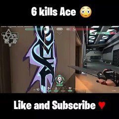 Valorant 6 kills Ace