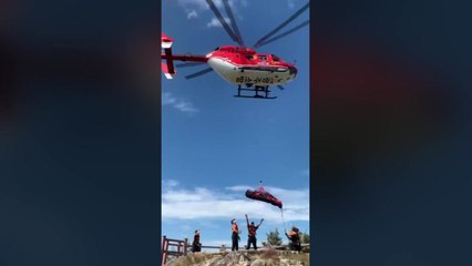 광주 금당산에서 등산객 골절상...헬기 구조 / YTN