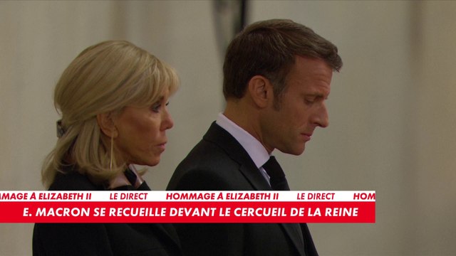 Elizabeth II : Emmanuel Macron se recueille devant le cercueil de la reine